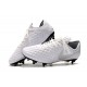 Nike Tiempo Legend VIII Elite SG Anti-Clog Blanc Platine Gris