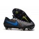 Nike Tiempo Legend VIII Elite SG Anti-Clog Noir Bleu