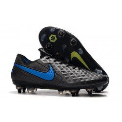 Nike Tiempo Legend VIII Elite SG Anti-Clog Noir Bleu