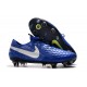 Nike Tiempo Legend VIII Elite SG Anti-Clog Bleu Argent