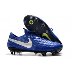 Nike Tiempo Legend VIII Elite SG Anti-Clog Bleu Argent