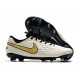 Nike Tiempo Legend VIII Elite FG Chaussures Blanc Or Noir