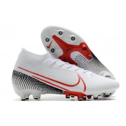 Nike Mercurial Superfly 7 Elite AG-Pro Blanc Cramoisi