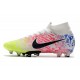 Nike Mercurial Superfly 7 Elite AG-Pro Neymar Blanc Noir Bleu Volt