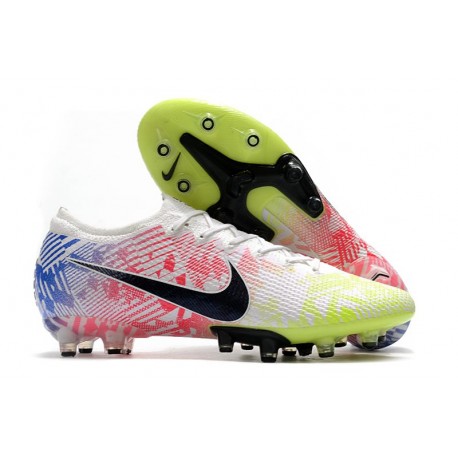 Nike Mercurial Vapor XIII Elite AG-Pro Neymar Blanc Noir Bleu Volt