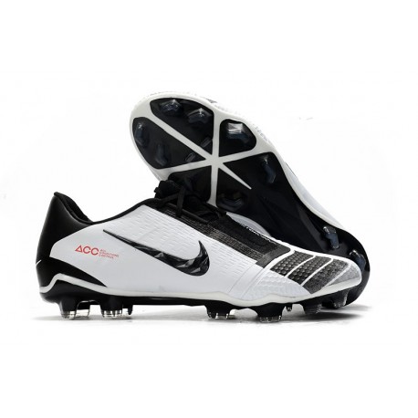 Nike Crampons Nouvelles Phantom Venom Elite FG Noir Blanc Rouge