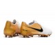 Nike Crampons Nouvelles Phantom Venom Elite FG Blanc Or Noir