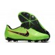 Nike Crampons Nouvelles Phantom Venom Elite FG Vert Noir