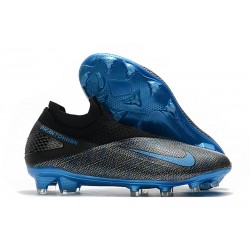 Crampon Football Nike Phantom Vision 2 Elite FG Noir Bleu Laser Anthracite