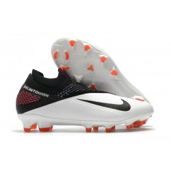 Crampon Football Nike Phantom Vision 2 Elite FG Blanc Noir Cramoisi