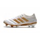 Chaussures de Football pour Hommes Adidas Copa 19.1 FG Blanc Or