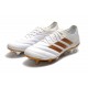 Chaussures de Football pour Hommes Adidas Copa 19.1 FG Blanc Or