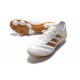 Chaussures de Football pour Hommes Adidas Copa 19.1 FG Blanc Or