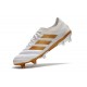 Chaussures de Football pour Hommes Adidas Copa 19.1 FG Blanc Or