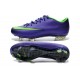 2014 Crampons de Foot Nike Mercurial Vapor 10 FG Homme Violet Vert