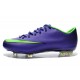 2014 Crampons de Foot Nike Mercurial Vapor 10 FG Homme Violet Vert