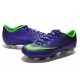 2014 Crampons de Foot Nike Mercurial Vapor 10 FG Homme Violet Vert