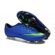 Chaussures de Football Nike Mercurial Vapor 10 FG Bleu Vert