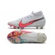 Nike Mercurial Superfly VII Elite DF FG Blanc Cramoisi Bleu