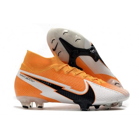 Nike Mercurial Superfly VII Elite DF FG Orange Laser Noir Blanc