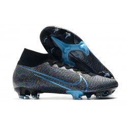 Nike Mercurial Superfly VII Elite DF FG Wavelength Noir Bleu