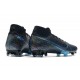 Nike Mercurial Superfly VII Elite DF FG Wavelength Noir Bleu