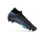 Nike Mercurial Superfly VII Elite DF FG Wavelength Noir Bleu