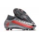 Nike Mercurial Superfly VII Elite DF FG Gris Noir Rouge