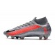 Nike Mercurial Superfly VII Elite DF FG Gris Noir Rouge