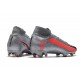 Nike Mercurial Superfly VII Elite DF FG Gris Noir Rouge