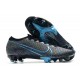 Nike Mercurial Vapor 13 Elite FG ACC Crampons Noir Bleu