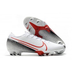 Chaussure Nike Mercurial Vapor XIII Elite FG Blanc Cramoisi Noir