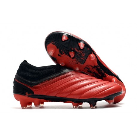 Chaussures Foot adidas Copa 20+ FG - Rouge Blanc Noir
