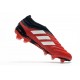 Chaussures Foot adidas Copa 20+ FG - Rouge Blanc Noir