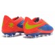 2014/2015 Nike Hypervenom Phantom FG Homme Bleu Orange Fluorescent Vert Jaune