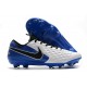 Crampon Nouvelles Nike Tiempo Legend 8 Elite FG Blanc Bleu