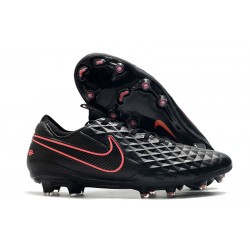 Crampon Nouvelles Nike Tiempo Legend 8 Elite FG Noir Rose