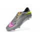 Pas Cher Crampons Nike Hypervenom Phantom FG Argent Or Slime Rose