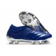 Chaussures Foot adidas Copa 20+ FG - Bleu Royal Argent