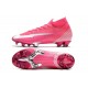 Chaussure Nike Mercurial Superfly7 Elite FG x Mbappe Rose Blanc Noir