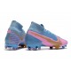 Chaussure Nike Mercurial Superfly7 Elite DF FG Bleu Rose Or