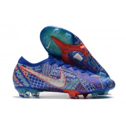 Nouvelles Nike Mercurial Vapor 13 Elite FG Sancho Bleu Blanc Vert Noir