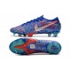 Nouvelles Nike Mercurial Vapor 13 Elite FG Sancho Bleu Blanc Vert Noir