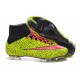 2014 Homme Chaussures Football Mercurial Superfly FG Jaune Rose Noir