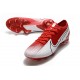 Chaussure Nike Mercurial Vapor XIII Elite FG Rouge Blanc