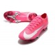 Nouvelles Nike Mercurial Vapor 13 Elite FG x Mbappe Rose Blanc Noir