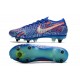 Nike Mercurial Vapor XIII Elite SG-PRO Ac Sancho Bleu Blanc Vert Noir