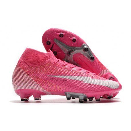 Nike Mercurial Superfly 7 Elite AG-Pro x Mbappe Rose Blanc Noir