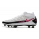 Crampons Nike Phantom GT Elite Dynamic Fit FG Blanc Rose Noir