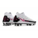 Crampons Nike Phantom GT Elite Dynamic Fit FG Blanc Rose Noir